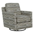 thumbnail image 1 of Fusion Furniture Mare Ivory Fabric Swivel Glider Chair in Multi-Color, 1 of 5
