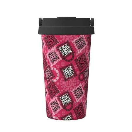 

Vsdgher Geometry Coffee Mug Pobtable To Stainless Steel Coffee Tumbler Coffee Cups with Lids Thermos for Hot and Cold Drink