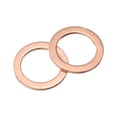 thumbnail image 1 of Arandela plana Uxcell M14, paquete de 12, arandela de cobre de 20mm de diámetro exterior y 1.5mm de grosor, 1 of 7
