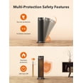 thumbnail image 5 of TaoTronics Space Heater, 24'' Indoor Tower Heater, Electric Heater for Inside Home, 1500W Portable Heater with Remote/APP, 70° Oscillating Heater, 12H Timer, PTC Ceramic Heater for Inside, 5 of 8