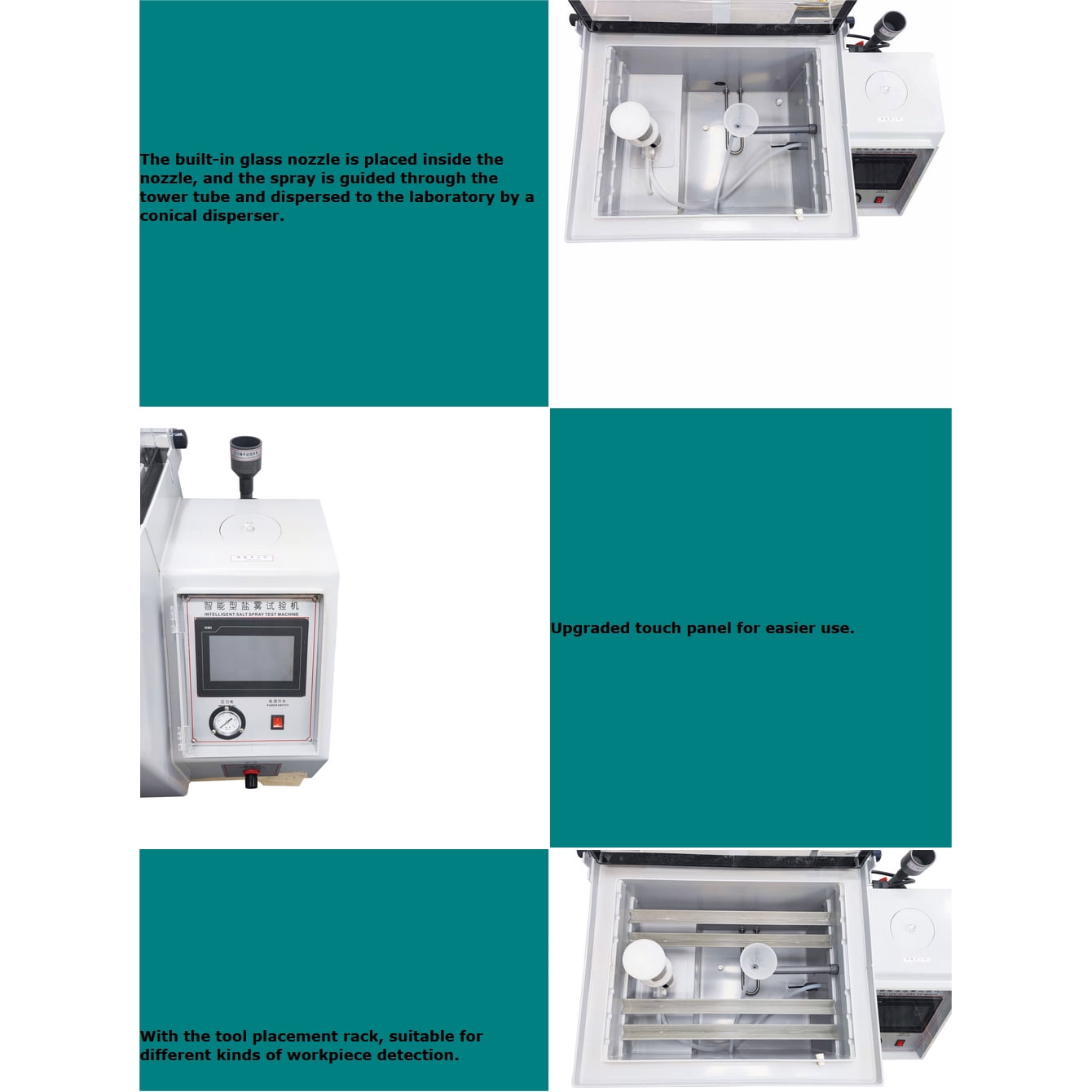 Salt Fog Spray Corrosion Machine Testing Equipment Chamber Touch Screen Laboratory 110V