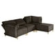 thumbnail image 4 of Sala Modular Makora Morelli Memory Foam Chocolate Chenille De 4 módulos, 4 of 9