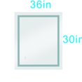 Dimmable AntiFog LED Smart Touch Bathroom Mirror with Lights Stylish