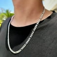 thumbnail image 3 of Stainless Steel Figaro Chain 16"- 30" Necklace Men Women 3/4/5/7/9/10/12mm, 3 of 5