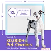 Gigantic Dog Training Pads, 36 in x 36 in, 150-Count, Disposable, Ultra-Absorbent, Heavy-Duty