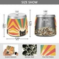 thumbnail image 2 of Yayeee Ashtray with Lid for Cigarette Smokeless Stainless Steel Home Ash Holder, Colorful Black Cat, 2 of 7