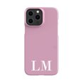 thumbnail image 1 of Personalised Pink x White Initials iPhone 13 Pro Max Case,iPhone 16 Pro Max, 1 of 3