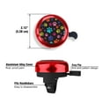 thumbnail image 3 of WIRESTER Bicycle Bell Red Aluminum Alloy Mini Bike Bell With Ring Horn Accessories for Adults Men Women Kids Girls and Boys - Multicolor Paws Dog, 3 of 7