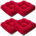 thumbnail image 2 of Chair Cushions for Dining Chair, Shredded Memory Foam Kitchen Chair Cushions Set of 4, Non-Slip Thick Dinning Room Chair Pads Seat Cushions, 15.5" x 15.5" x 4" (Brown), 2 of 8