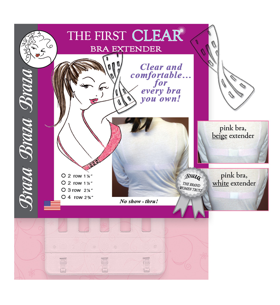 Braza - Clear Bra Extenders (2 Pcs 