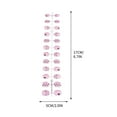 thumbnail image 3 of FSTDelivery 24Pcs Cute Press On Nails for Women Girls Daily Travel,Colorful Acrylic Fake Nails with Flowers Heart Cat,Wearable Nail Strips Finished Nail Strips for Valentine's Easter Spring, 3 of 5