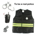 thumbnail image 2 of Byoo Little Boys Outfit Sets Career Police Role Vest for Children Sets Warm Soft 1PC Clothing Sets, 2 of 8