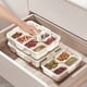 thumbnail image 5 of Billuyoard Contenedor de almacenamiento de alimentos para dulces y nueces, para aperitivos, contenedor de almacenamiento de alimentos frescos en Almacenamiento y organización del hogar 4 rejillas, 5 of 6