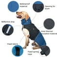 thumbnail image 2 of Dog Raincoat, Warm Windproof Jacket for Dog, Dog Waterproof Coat Lightweight Pet Coat Jacket for Small Medium Large Dogs Blue-Black M, 2 of 6