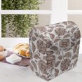 thumbnail image 3 of Floral Stand Mixer Cover, Earth Tones Blossom Chrysanthemums Cottage Foliage Ornamental Pattern, Kitchen Appliance Organizer Bag Cover with Pockets, 5 Quarts, Warm Taupe Umber Blush, by Ambesonne, 3 of 4