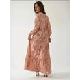 thumbnail image 3 of Printed Long Sleeve Viscose Maxi Dress, 3 of 7
