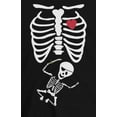 thumbnail image 4 of Old Glory Mens Pirate Baby Pregnant Skeleton Halloween Costume Short Sleeve T Shirt, 4 of 5