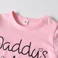 thumbnail image 2 of Newborn Baby Girl Clothes Long Sleeve Letter Ruffle Tops Camouflage Printed Pants and Headband Outfit Set Pink 0-3 Months, 2 of 6