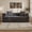 Gray, variant on OLINOA Convertible Loveseat Sofa Bed, Plush Corduroy Sleeper Sofa with 25" Deep Seat, High-Density Foam & Spring Cushions, No Assembly Required, Pull-Out Floor Bed for Living Room, Black