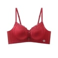thumbnail image 1 of Bras for Women, Backless Seamless Push-Up U-Shaped , Solid Color with Adjustable Straps, Lace Splicing, 1 of 6
