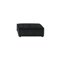 thumbnail image 5 of Miekor Furniture Anna 160" Black Velvet 6-Seater U-Shape Modular Sectional Sofa W5U702, 5 of 5