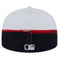 thumbnail image 4 of Men's New Era  Navy/White Boston Red Sox Paint Stroke 59FIFTY-Fitted Hat, 4 of 5