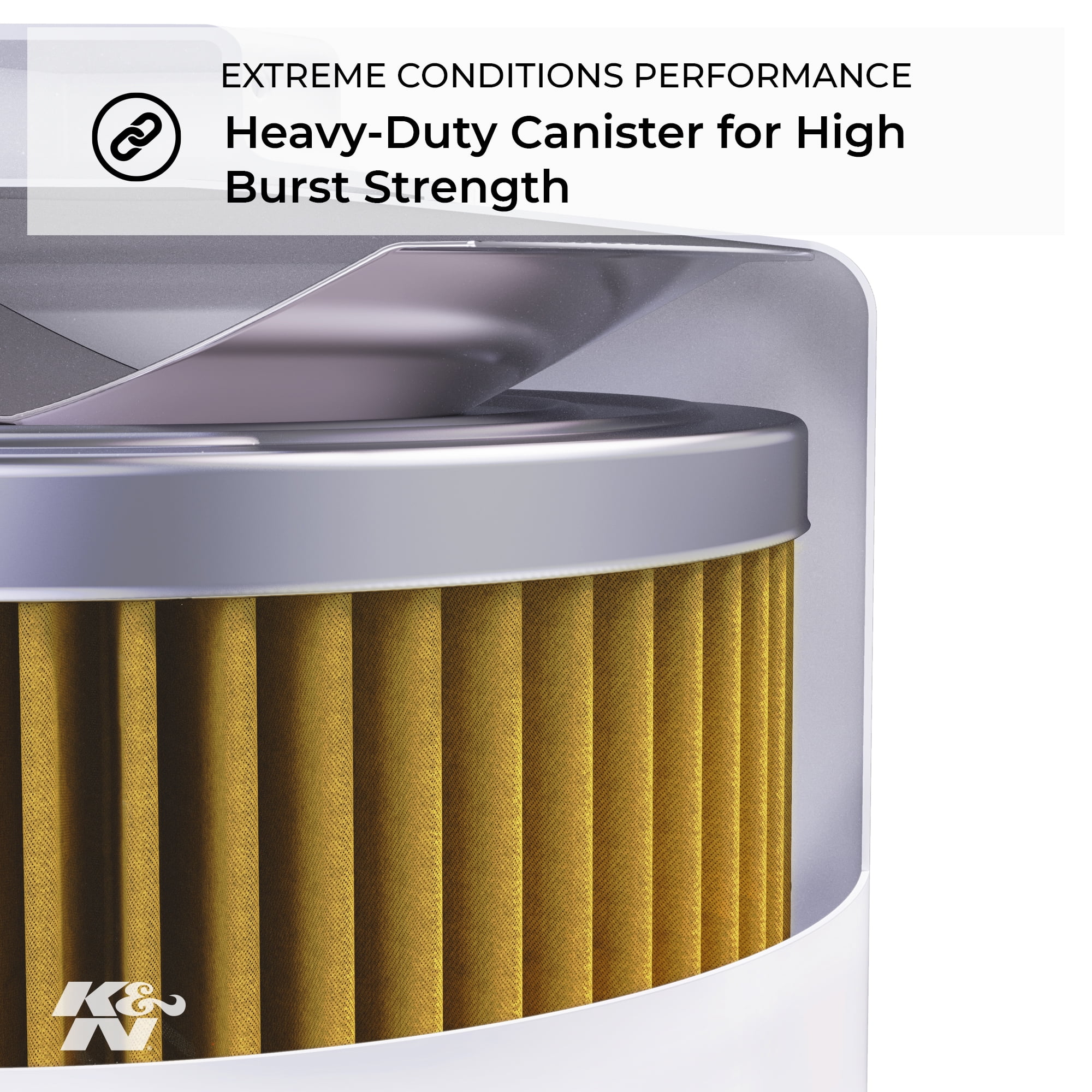 K&N Performance Oil Filter: 20,000 Mile Premium Engine Protection, Higher Oil Flow Rates, Compatible with All Oils, Optimized for Synthetic Oils, HP-7015