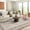 Brown, variant on Extra Large 10x13 Area Rug Geometric Border Washable Non-Slip Ultra Soft Thin Foldable Low Pile Non-Shedding Faux Wool Brown