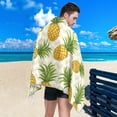 thumbnail image 5 of GZHJMY Pineapple Beach Towel Quick Dry Absorbent Bath Towels Sandproof Lightweight Towel for Gym Yoga Sports Swimming - 31x71in Bath Towels, 5 of 7