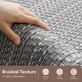 thumbnail image 3 of SIXHOME 2'x6' Runner Indoor Door Mat Welcome Mat Non Slip Woven Texture Low Profile Dirt Traper Entryway Runner Rug for Inside Entry Garage Kitchen Hallway Patio Gray, 3 of 9