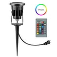 thumbnail image 2 of 6W RGB Landscape Light  Outdoor Spotlight with Stake  Waterproof LED Flood Light with Remote Control for Garden Yard Lawn 85-265V, 2 of 8