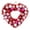 Heart-30cm, variant on Xmarks 11.8'' Valentines Day Heart Wreath Tinsel Ball Heart Shaped Wreath Ornaments for Front Door, Hanging Wall Ornament for Mothers Valentines Day Wedding Party Proposal  Anniversary Decoration