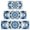Indigo Tie Dye, variant on Pink Blue Tie Dye Spiral Kitchen Rugs Sets Of 3,Kitchen Runner Rugs Non Skid Washable,Decorative Kitchen Floor Mats for Kitchen,Sink,Laundry,17"x30" 17"x47" 17"x59"
