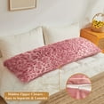 thumbnail image 3 of XeGe 20x54 Fluffy Cheetah Print Body Pillow Cover, Leopard Print Plush Fuzzy Faux Fur Body Pillowcase with Zipper, Farmhouse Shaggy Furry Long Pillow Cover for Women Side Sleeper, Pink, 3 of 7