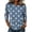01-Blue, variant on Shirts for Women Polka Dot 3/4 Sleeve Crew Neck Loose Fit Trendy Blouses Retro Dot Comfy Summer Tunic Tops Red S