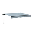 thumbnail image 3 of ALEKO Manual Retractable Patio 13 x 10 ft Awning Sky Blue Home Canopy, 3 of 8