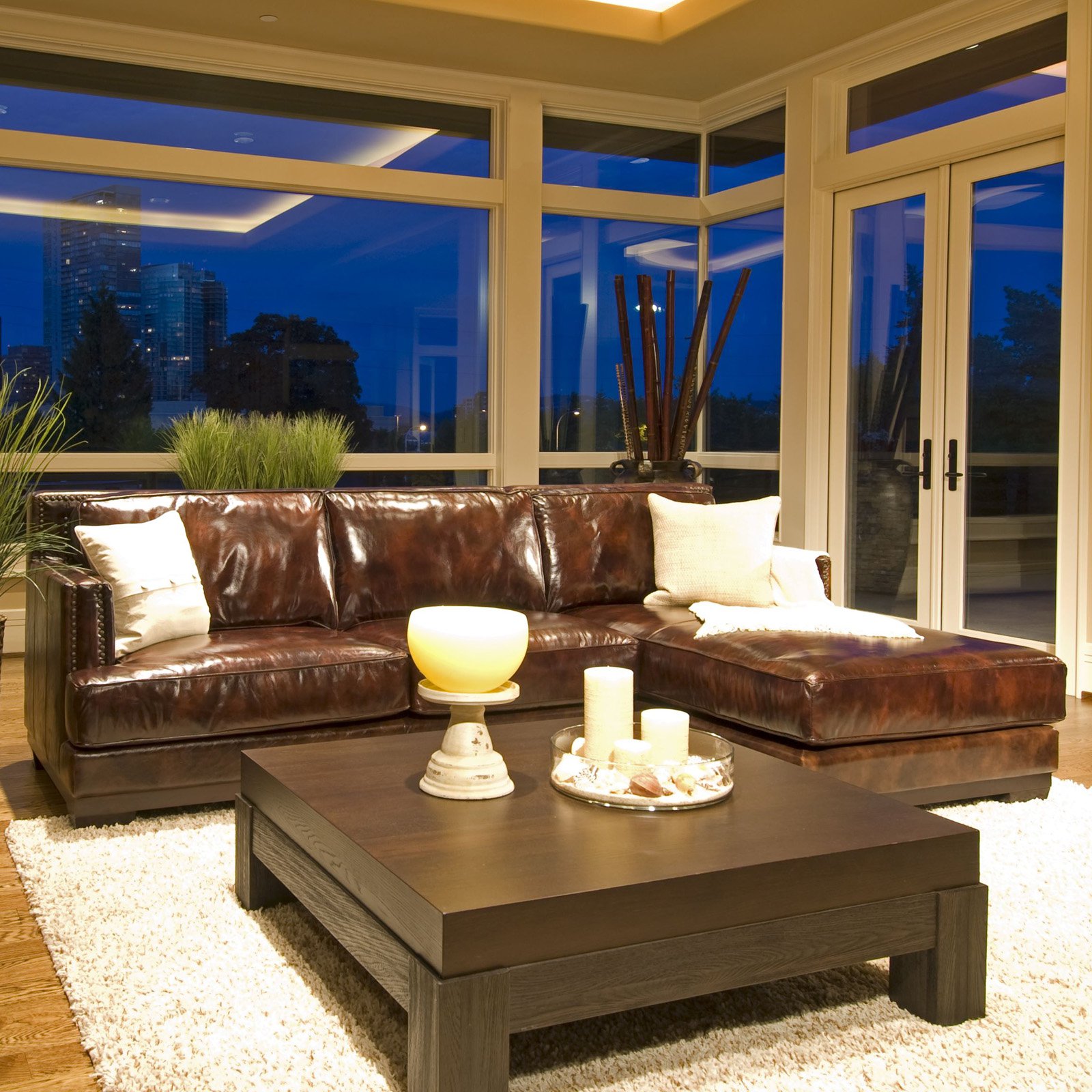 Leather Sectional (Left Arm Loveseat, Right Arm Chaise)