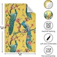 thumbnail image 5 of Beautiful Peacock Kitchen Dish Towels Set of 6 Absorbent Hand Towels, Lint-Free 18"x28" Blossom Branch Fast Drying Hanging Dishcloths for Cooking Baking Home Clean, 5 of 7