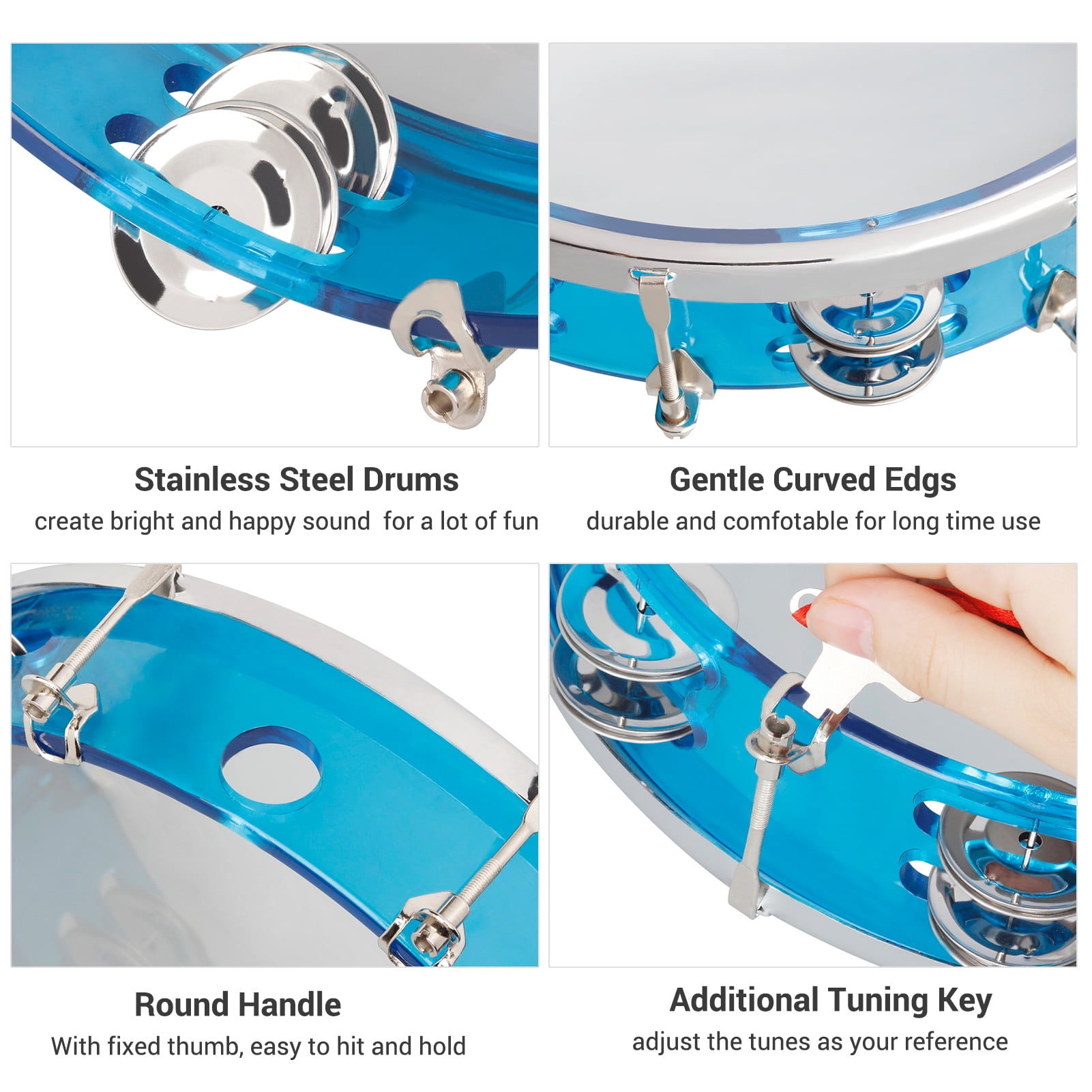 ⑦ スマイル 様 tambourine Amazon.com: Tambourine, Handbell, Jingle Bell Double Row