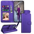 thumbnail image 1 of Tiflook For iPhone 13,14,14 Pro,14 Plus,14 Pro Max Case, Wallet Case,iPhone 14 PU Leather Case, Luxury PU Leather ID Card Holder Slots [Kickstand Feature] [Wrist Strap] Carrying Flip Cover [Purple], 1 of 6