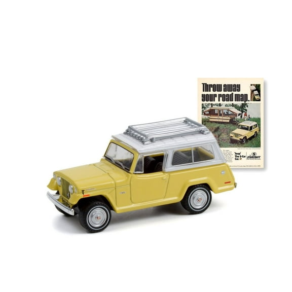 1970 Jeep Jeepster Commando, Yellow and White - Greenlight 39090D/48 - 1/64 scale Diecast Car
