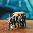 thumbnail image 1 of Trayknick 1/64 Ghana Funeral Coffin Dancing Pallbearer Team Model Action Figure Car Decor Standing, 1 of 10