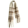 thumbnail image 4 of HOWPAY Lightweight Scarf for Women Classical Plaid Long Soft Thick Scarves with Fringe Warm Oversized Blanket Causal Cozy Cold Weather Fall Winter Shawl Wraps, 4 of 4