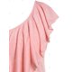 thumbnail image 4 of Top Sin Mangas Volantes Cuello Inclinado Tamaño Plus Rosegal  Camisetas sin mangas de talla grande, 4 of 5