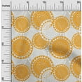 thumbnail image 1 of oneOone Polyester Lycra Mustard Yellow Fabric Floral Mandala Block Sewing Fabric By The Yard Printed Diy Clothing Sewing Supplies 56 Inch Wide, 1 of 4
