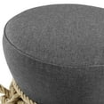thumbnail image 5 of Modway Beat Nautical Rope Upholstered Fabric Ottoman in Gray, 5 of 6
