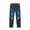 Blue-a, variant on Mens Fashion Casual Pocket Waist Solid Color Slim Toe Jeans Pants Men Clothes Men Denim Pants