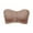 Coffee, variant on Seductiva Tube Tops Women's Simple Solid Bra Comfy Breathable Tube Bra Strapless Crop Tops 1PC