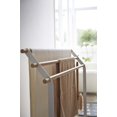 thumbnail image 2 of Stainless Steel & Wood Free Standing Drying Towel Rack in White Finish, 2 of 2