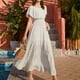 thumbnail image 5 of Vestido de vacaciones Vestido largo informal de playa con hombros descubiertos y hombros descubiertos, Blanco, XL Methold AP001405-04B, 5 of 7
